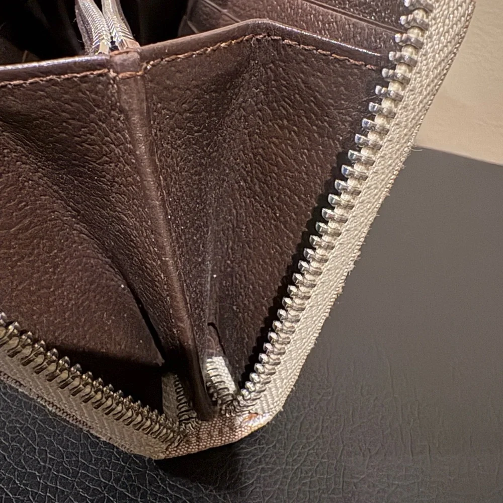 BVLGARI Logo Canvas Zip Wallet